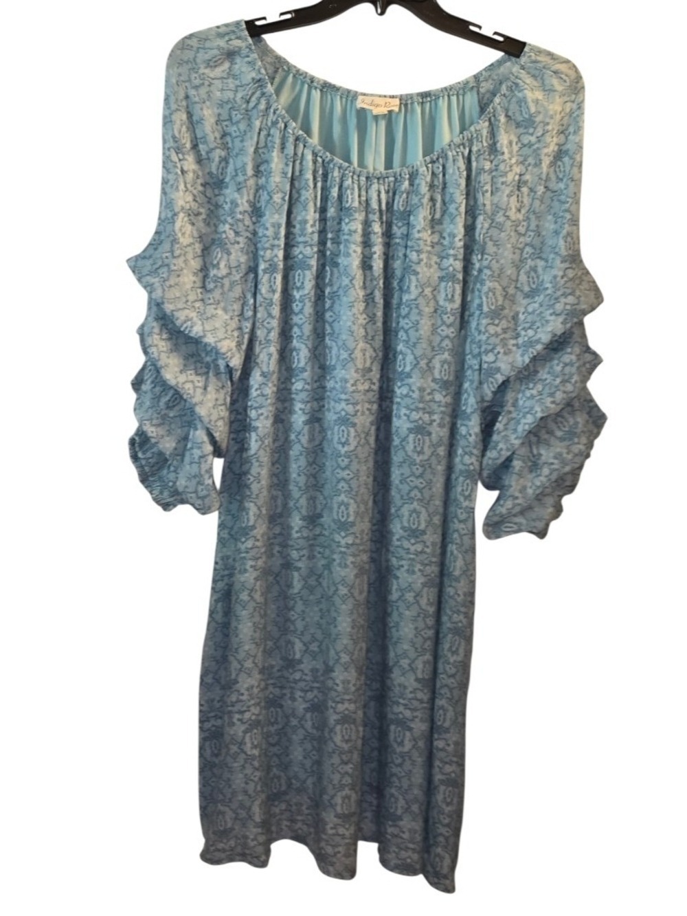 Indigo Rose Long Sleeve Dress Size 3X